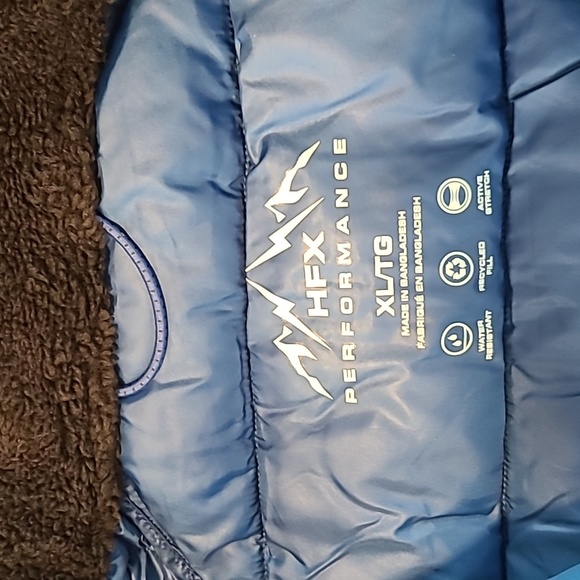 HFX PERFORMANCE BRAND MEN'S BLUE WARM WINTER HOODED COAT SIZE XL - Picture 11 of 17